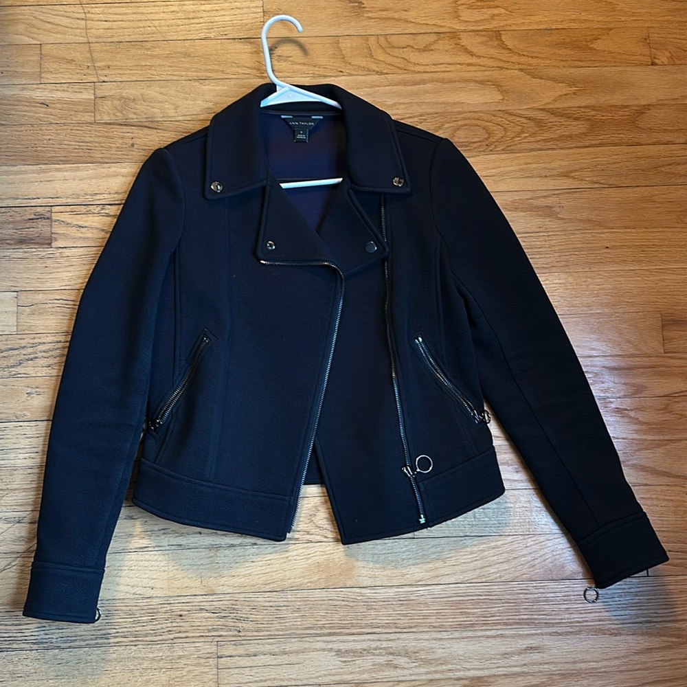 Ann Taylor Black Moto Jacket